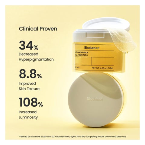 Biodance Vita Niacinamide Gel Toner Pads - 60 Pads