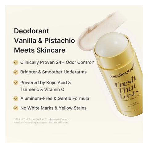 Medicube Fresh That Lasts Vanilla & Pistachio Deodorant Stick - 80g