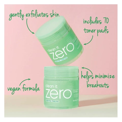 Banila Co Clean It Zero Green Peel Toner Pads - 70 Pads
