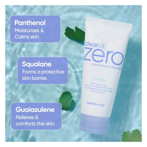 Banila Co Clean It Zero Cica Relief Calming Foam Cleanser - 150ml