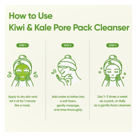 Banila Co Clean It Zero Kiwi Kale Pore Pack Cleanser - 180g