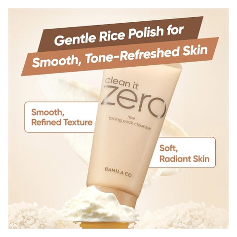 Banila Co Clean It Zero Rice Toning Pack Cleanser - 180g