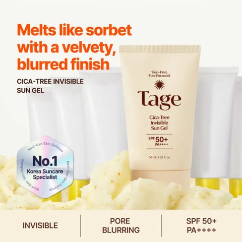Tage Cica-Tree SPF 50+ Invisible Sun Gel - 50ml