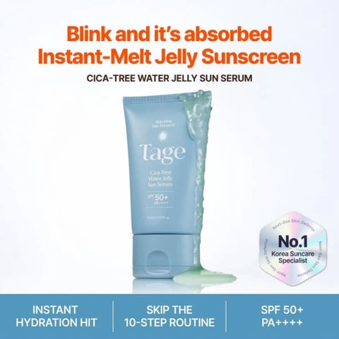 Tage Cica-Tree SPF 50+ Water Jelly Sun Serum - 50ml
