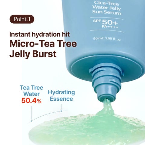 Tage Cica-Tree SPF 50+ Water Jelly Sun Serum - 50ml