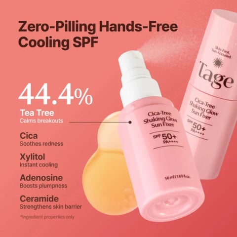 Tage Cica-Tree SPF 50+ Shaking Glow Sun Fixer - 50ml