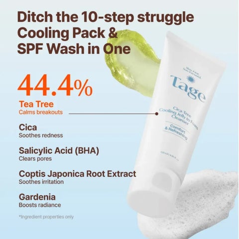 Tage Cica-Tree Cooling Jelly To Foam Cleanser - 120ml