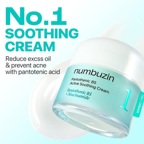 Numbuzin No.1 Pantothenic B5 Active Soothing Cream - 80ml