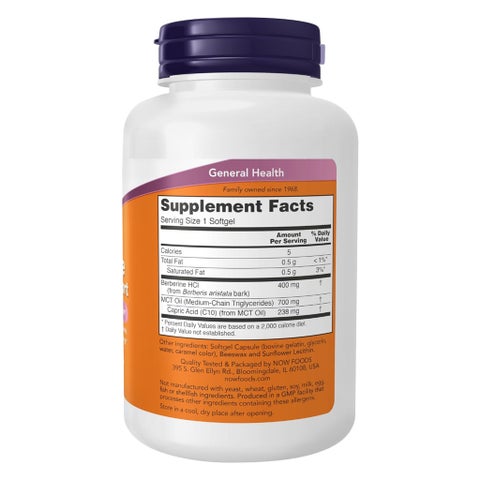 Now Berberine Glucose Support Softgels - 90 Softgels