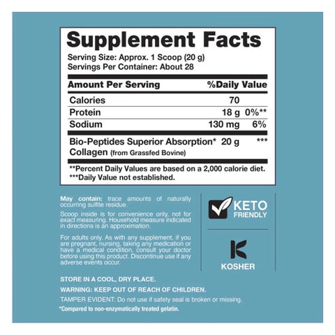 Neocell Grassfed Collagen Bio-Peptides Protein Powder - 567g