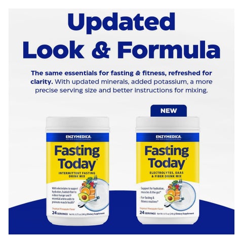 Enzymedica Fasting Today Electrolytes, EAAs & Fiber Drink Mix - 248g