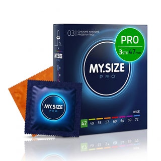 My.Size Pro 47mm Condoms - 3 Condoms
