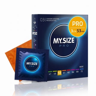 My.Size Pro 53mm Condoms - 3 Condoms
