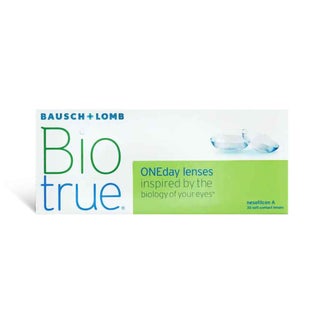 Biotrue One Day Clear Contact Lenses, Base Curve 8.6, Power -5.50, Pack of 30’s