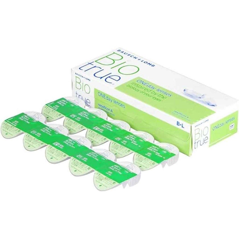 Biotrue One Day Clear Contact Lenses, Base Curve 8.6, Pack of 30’s