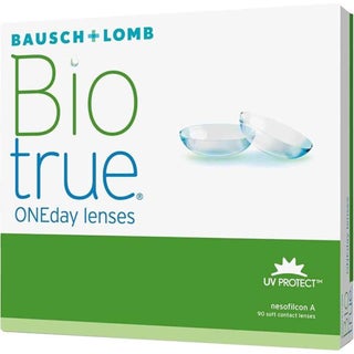 Biotrue One Day Clear Contact Lenses, Base Curve 8.6, Pack of 90’s