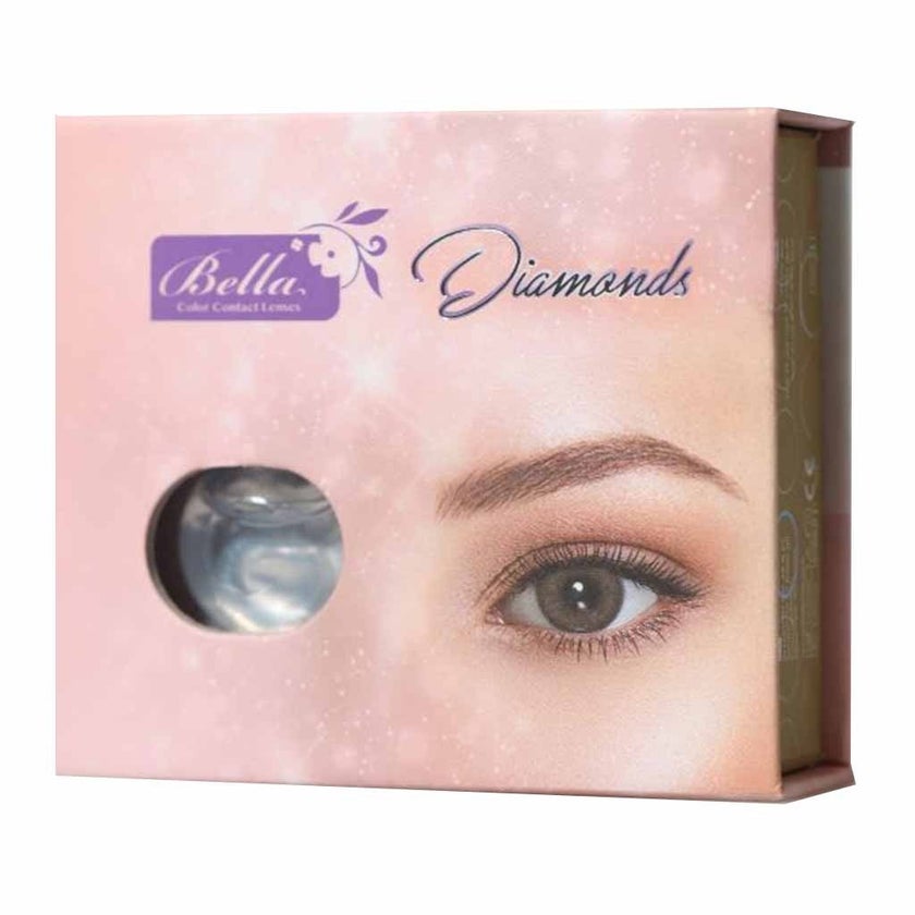 Bella Diamond Color Contact Lenses, Base Curve 8.6, Oak Color, Pack of 2’s