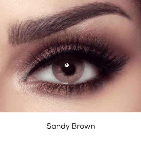 Bella Elite Color Contact Lenses, Base Curve 8.6, Sandy Brown Color, Pack of 2’s