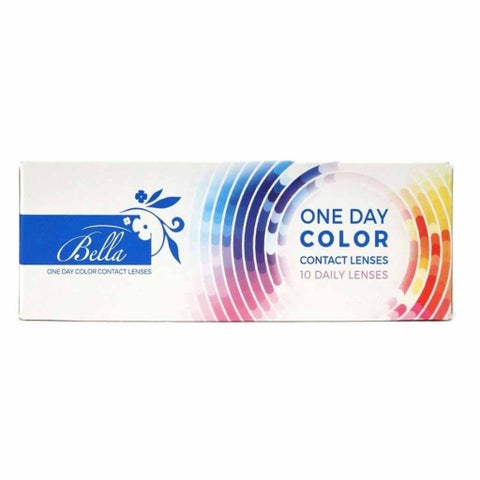 Bella One Day Contact Lenses - Pine Color, Base Curve 8.6, Pack of 10's