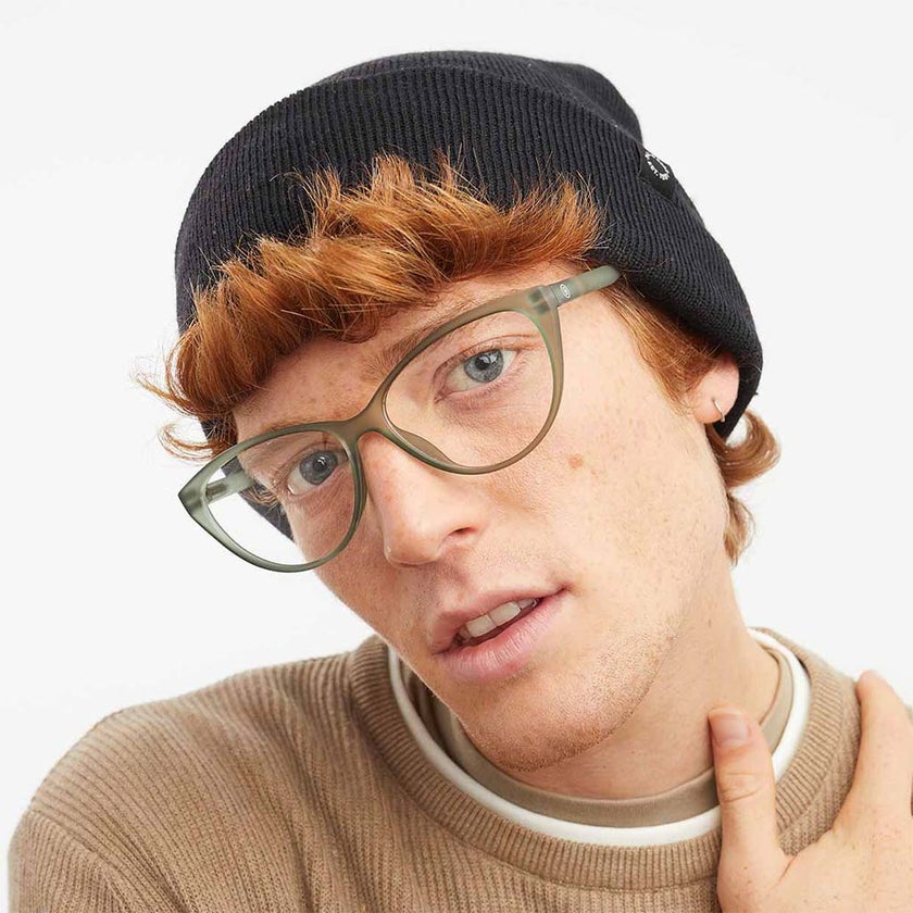 Barner Unisex Reading Glasses, Cat-Eye Shape, Light Jade - +3.00 Power