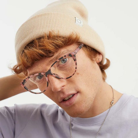 Barner Unisex Reading Glasses, Power +2.00, Cat-Eye Shape - Pink Havana