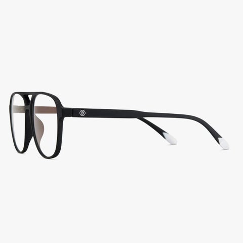 Barner Unisex Reading Glasses, Power +1.00, Aviator Shape - Matte Black