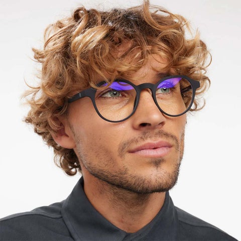 Barner Unisex Reading Glasses, Power +1.00, Phantos Shape - Matte Black