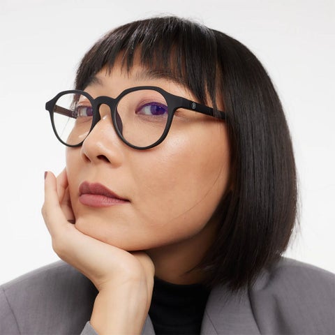 Barner Unisex Reading Glasses, Power +1.00, Phantos Shape - Matte Black
