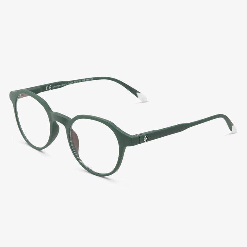 Barner Unisex Reading Glasses, Phantos Shape, Dark Green - +1.00 Power