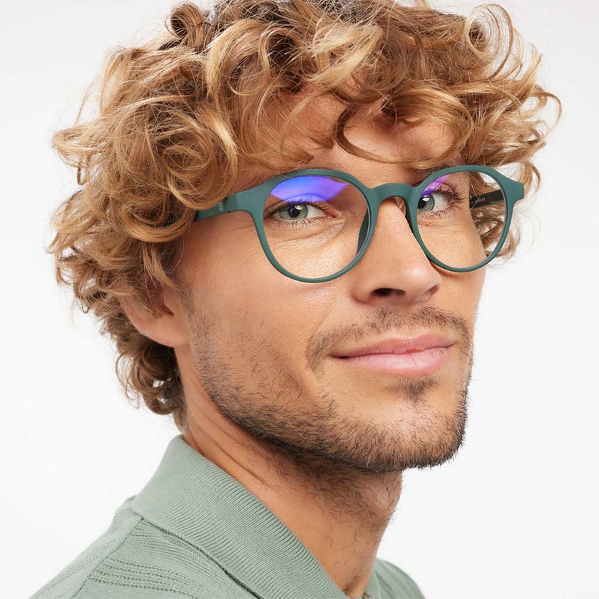 Barner Unisex Reading Glasses, Power +2.50, Phantos Shape - Dark Green