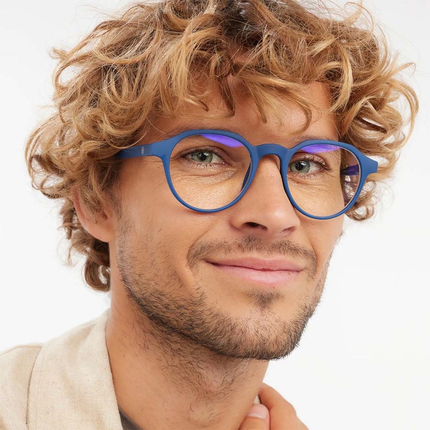 Barner Unisex Reading Glasses, Power +2.50, Phantos Shape - Navy