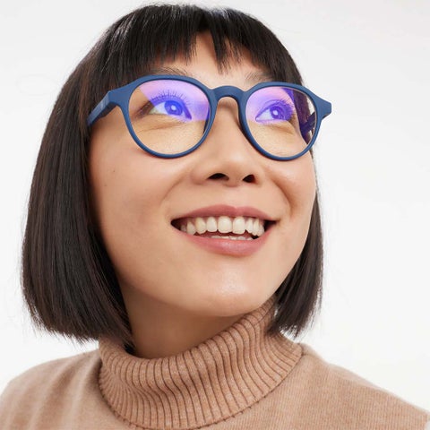 Barner Unisex Reading Glasses, Power +2.50, Phantos Shape - Navy
