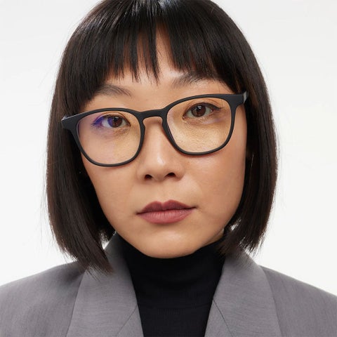 Barner Unisex Reading Glasses, Power +2.00, Phantos Shape - Matte Black