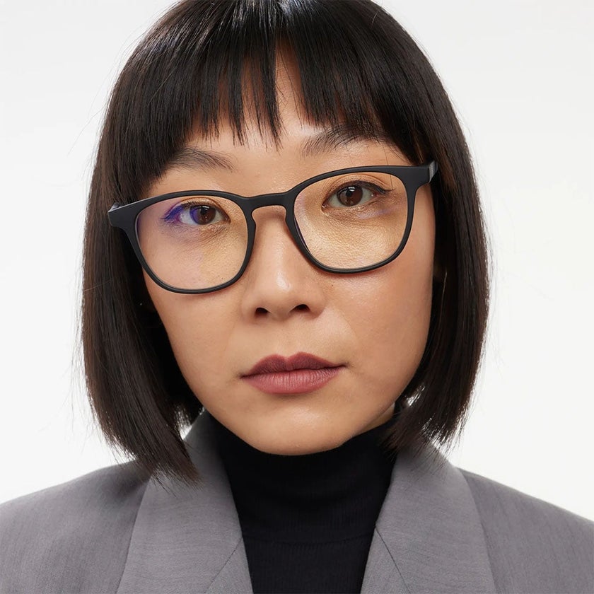 Barner Unisex Reading Glasses, Phantos Shape, Matte Black - Plano Power