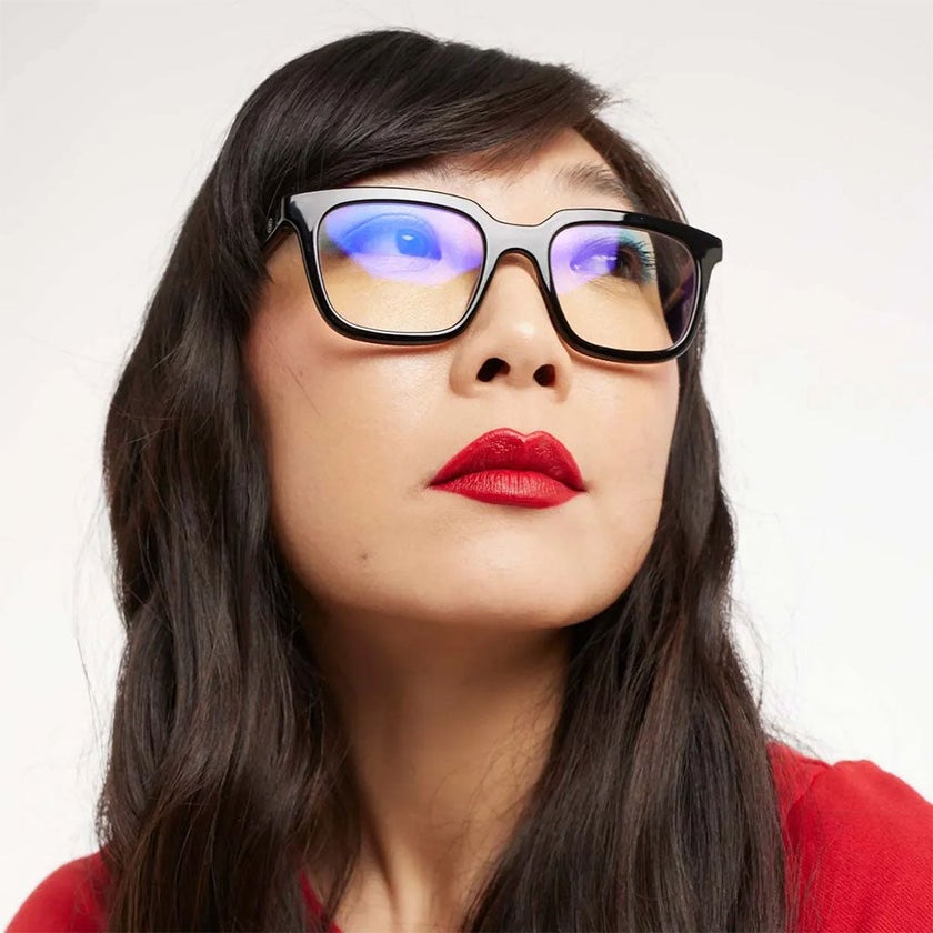 Barner Unisex Reading Glasses, Rectangle Shape, Black - +1.50 Power