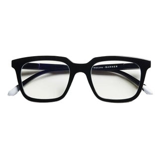 Barner Unisex Reading Glasses, Rectangle Shape, Black - +2.50 Power