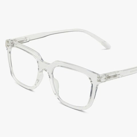 Barner Unisex Reading Glasses, Power +1.00, Rectangle Shape - Transparent
