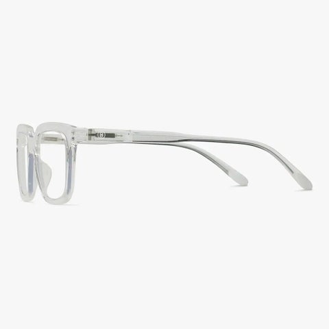 Barner Unisex Reading Glasses, Power +1.00, Rectangle Shape - Transparent
