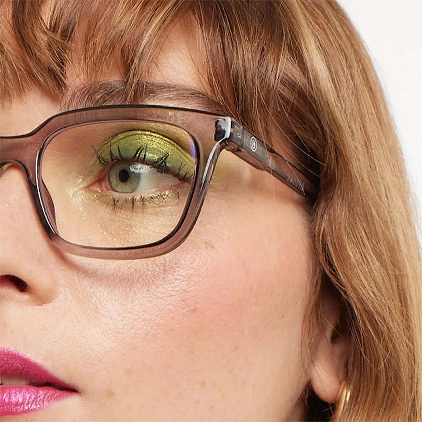 Barner Unisex Reading Glasses, Power +3.00, Rectangle Shape - Grey