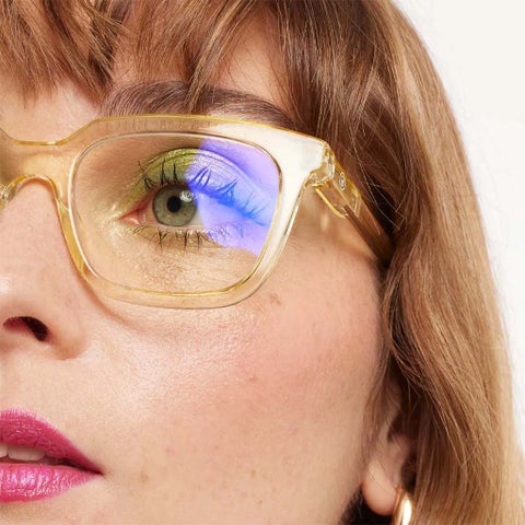 Barner Unisex Reading Glasses, Power +1.00, Rectangle Shape - Gold