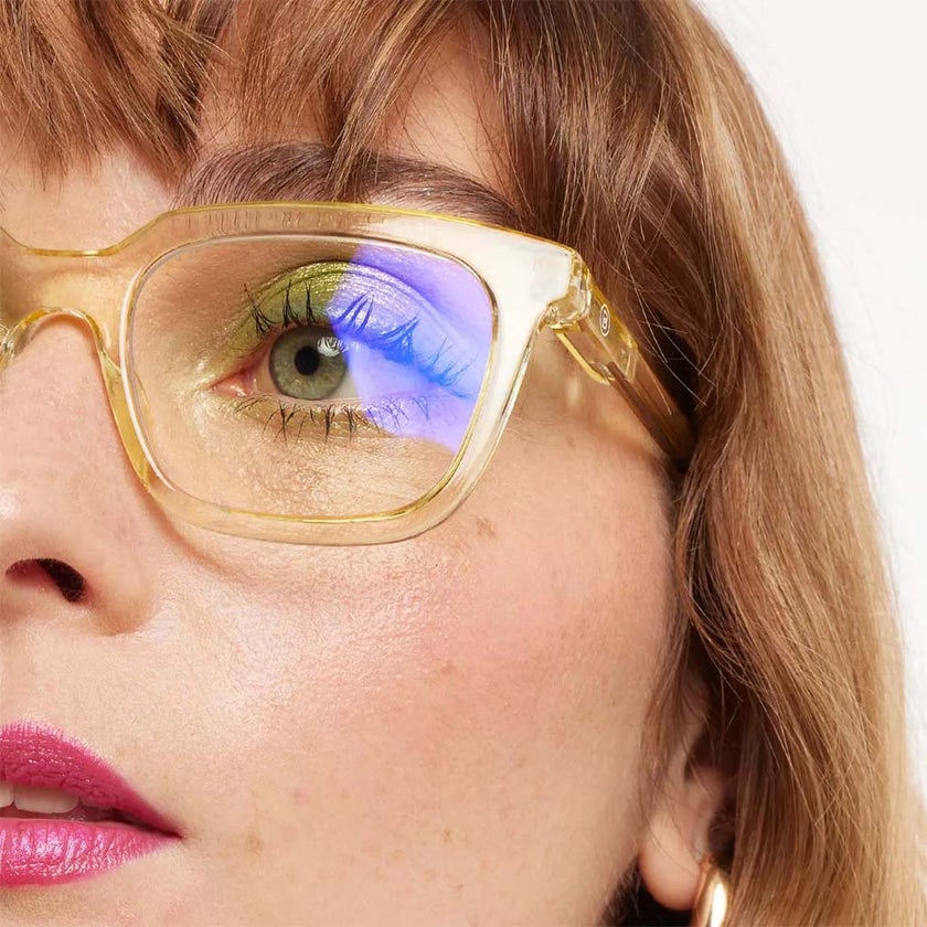 Barner Unisex Reading Glasses, Power +1.00, Rectangle Shape - Gold