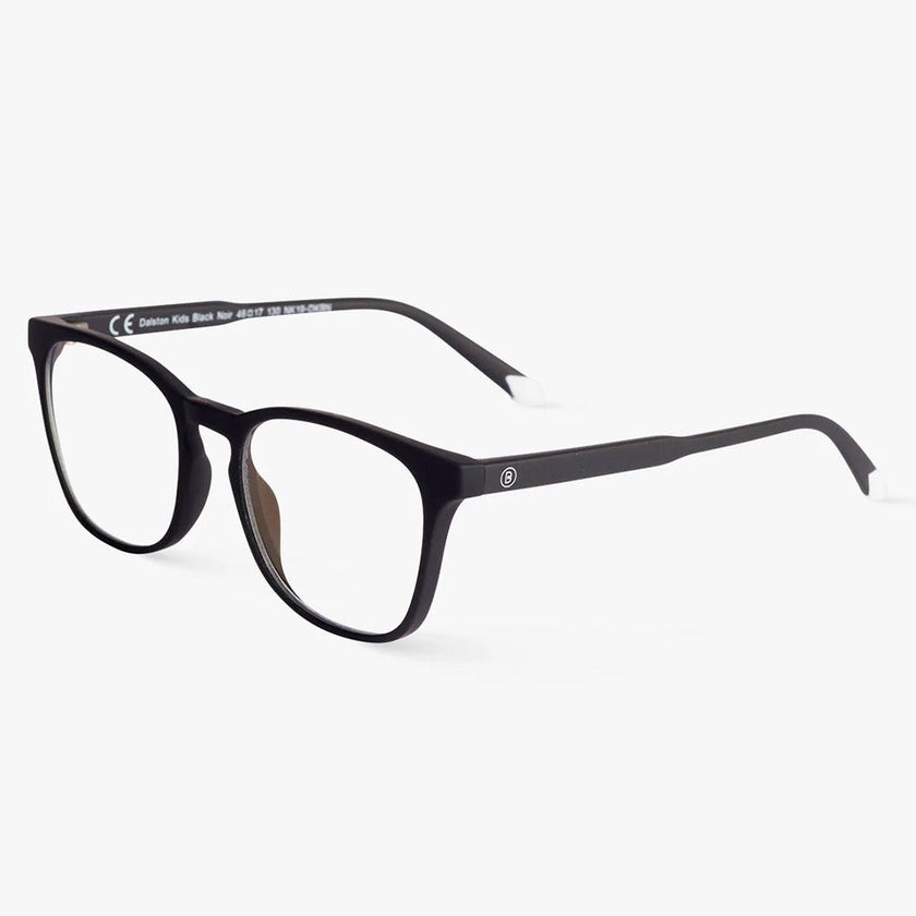 Barner Kids Reading Glasses, Phantos Shape, Matte Black - Plano Power