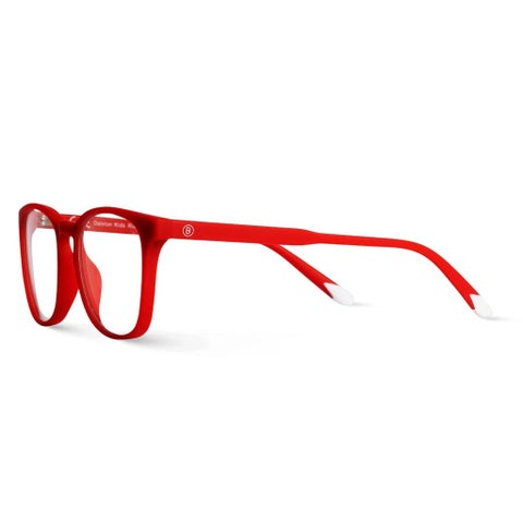 Barner Kids Reading Glasses, Plano Power, Phantos Shape - Red