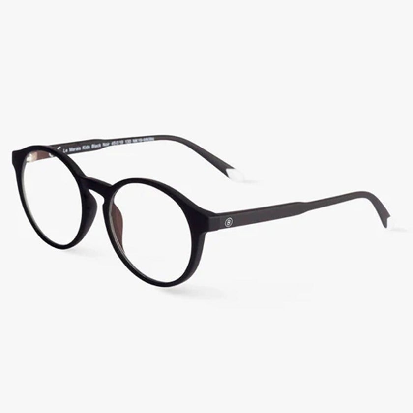 Barner Kids Reading Glasses, Phantos Shape, Matte Black - Plano Power