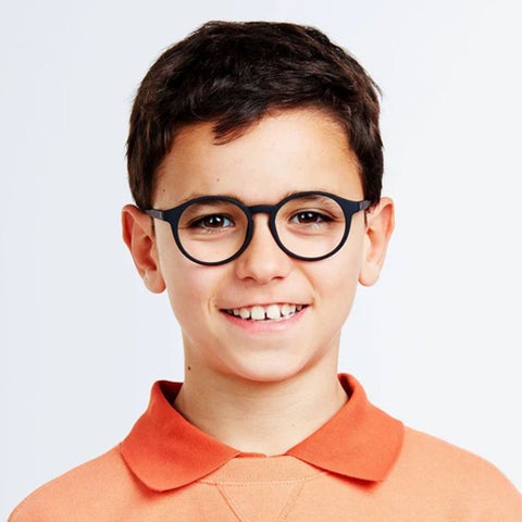 Barner Kids Reading Glasses, Plano Power, Phantos Shape - Matte Black