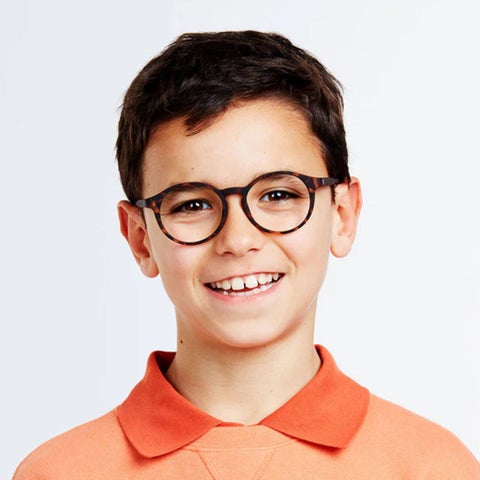 Barner Kids Reading Glasses, Plano Power, Phantos Shape - Havana
