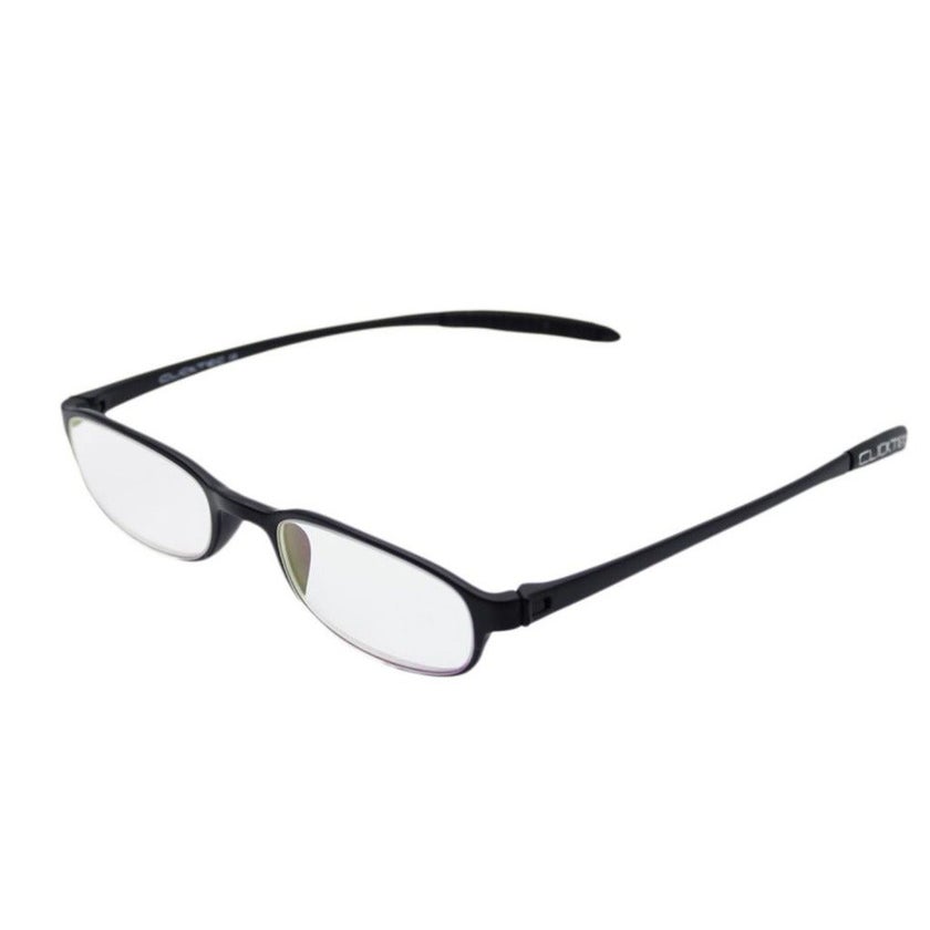 ClickTec Unisex Reading Glasses, Rectangle Shape, Black - +1.50 Power