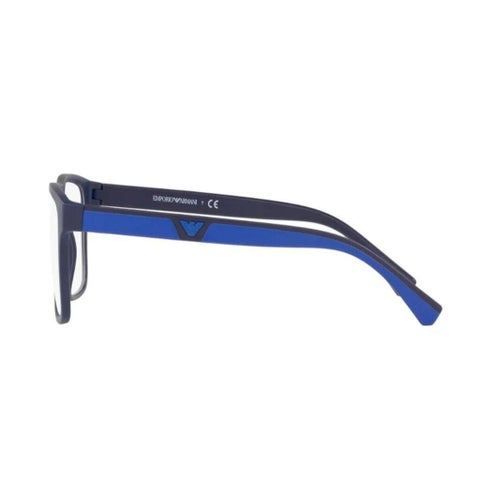 Emporio Armani Men's Optical Frames, Rectangle Shape, Size 54 - 57591W-0EA4115