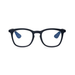 Booq Unisex Blue Light Reading Glasses, Rectangle Shape - Navy
