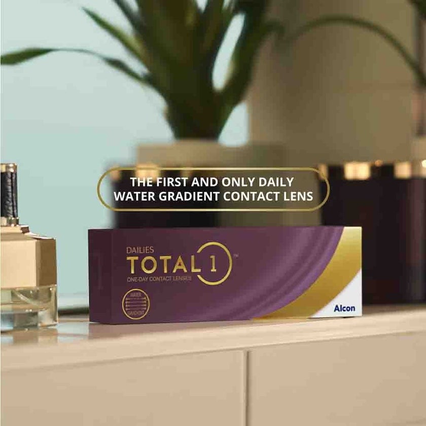 Alcon Dailies Total1 One Day Clear Contact Lenses, Base Curve 8.5, Pack of 30's